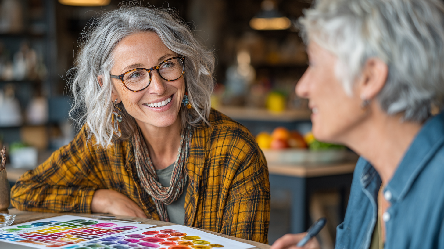 Дієтолог консультує клієнта старшого віку